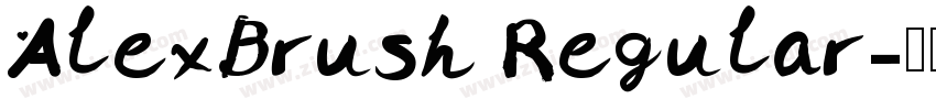 AlexBrush Regular字体转换
